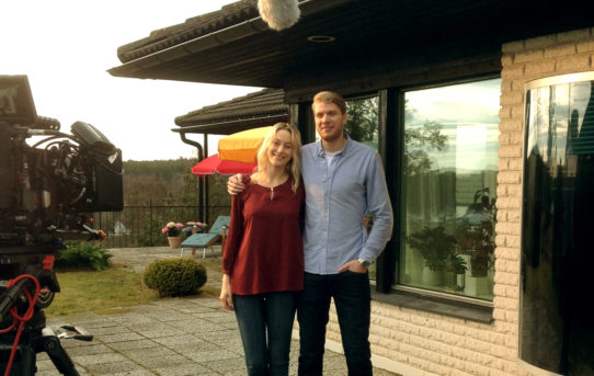 Reklamfilmsinspelning för Soletaer.