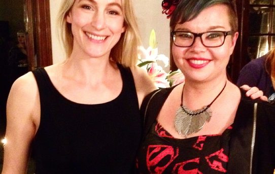 Me and the Finnish superstar author Salla Simukka.