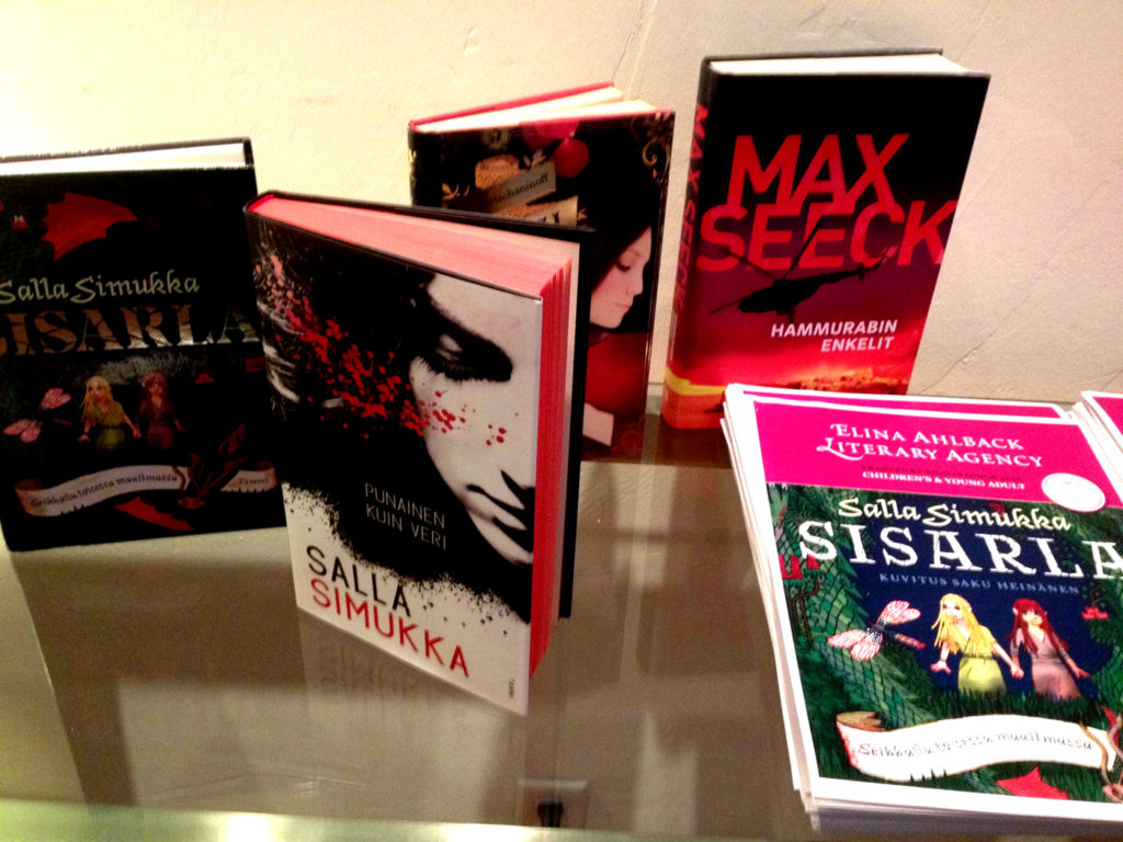 Some of Salla Simukka's and Max Seeck's books and information about Elina Ahlback Literary Agency.