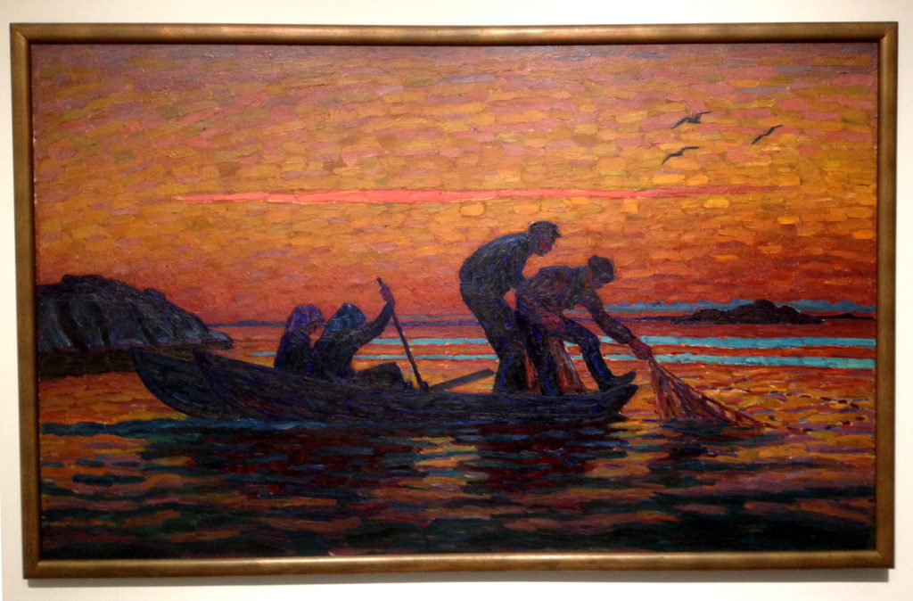 One of my favorite of Axel Sjöberg's paintings at the exhibition. You have to see it in real life!