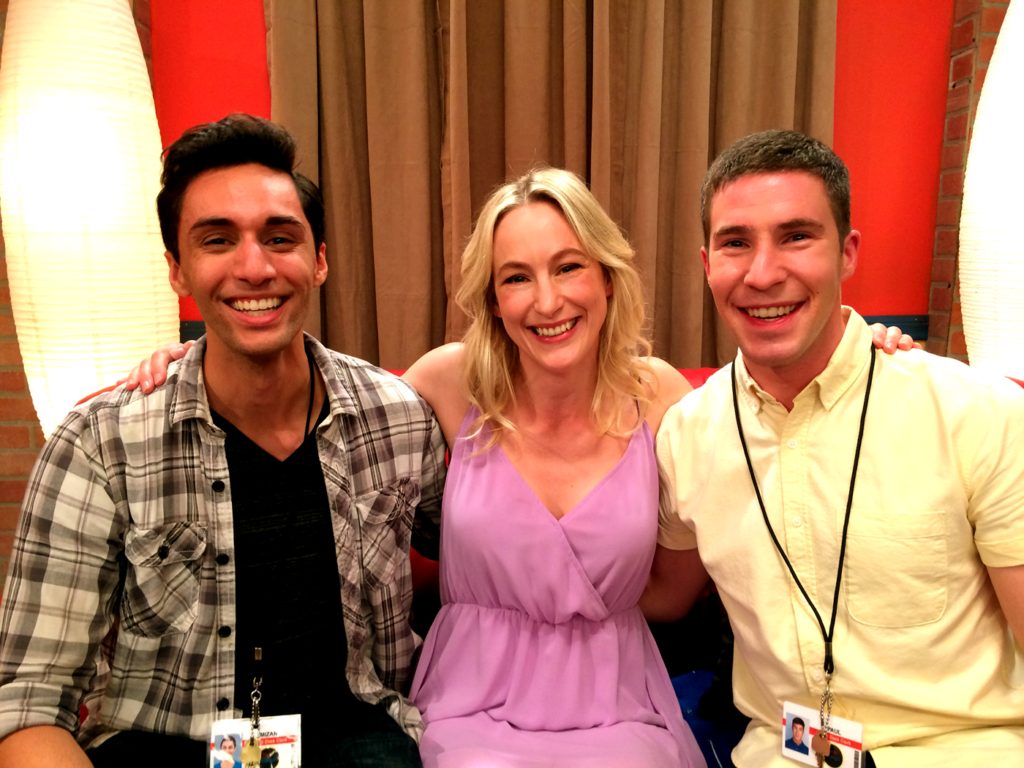 Got to act with these two wonderful and funny actors, David and Phil, who plays Mizan and Paul.