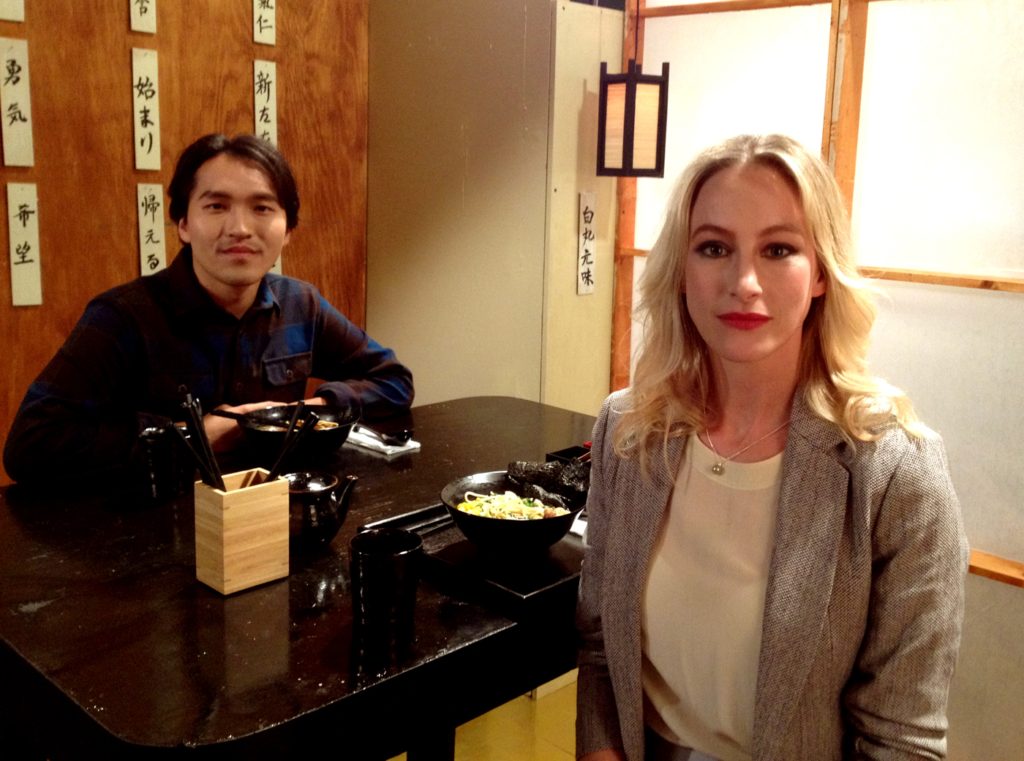 Me and David (The Man) after the first day of shooting.