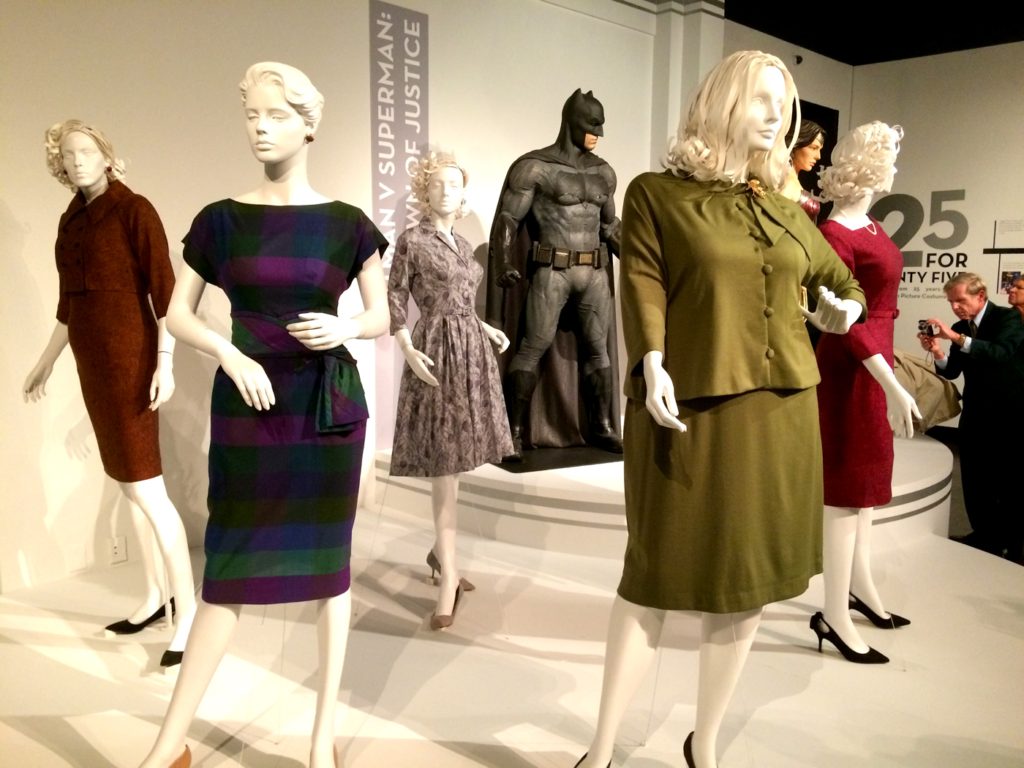 Costumes from Hidden Figures (and Batman in the background).