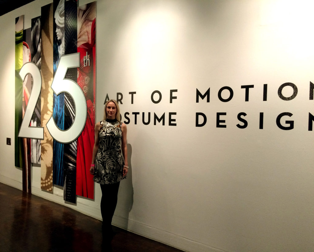 At the 25th Art of Motion Picture Costume Design exhibition.