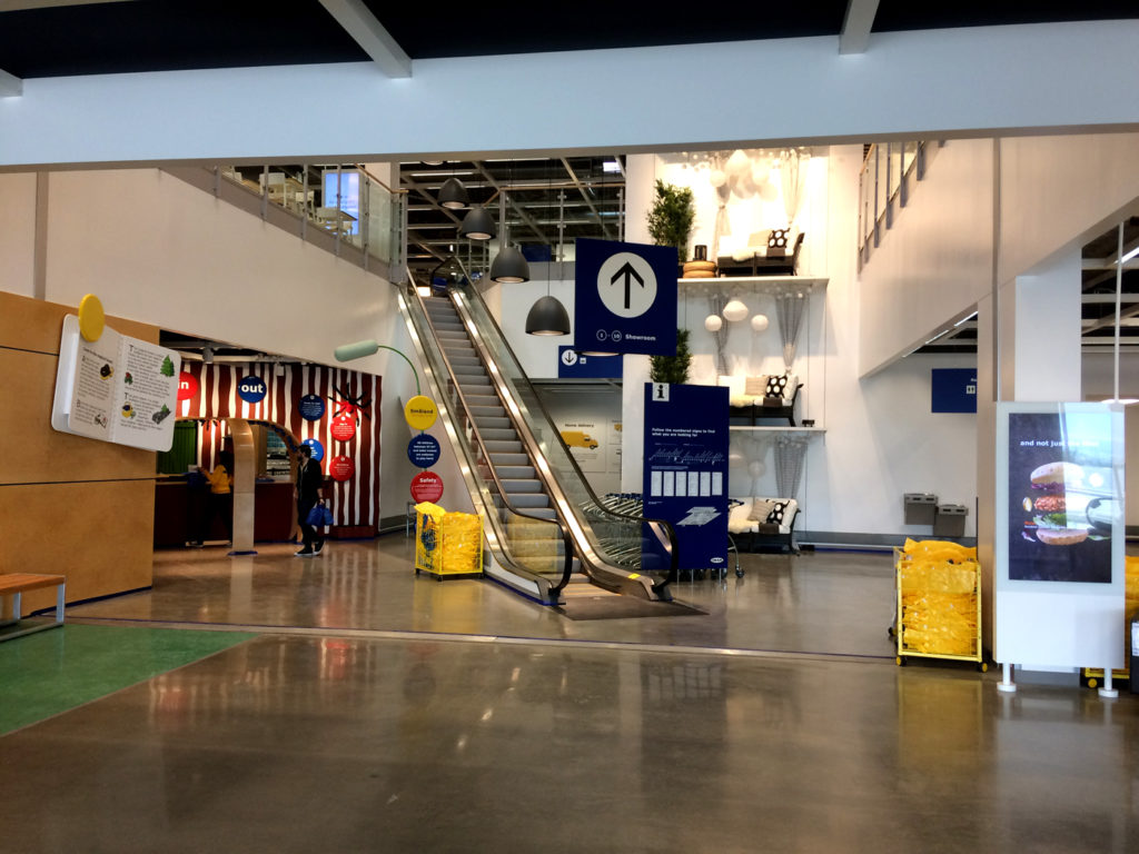 The entrance of the new store will soon be filled with people.