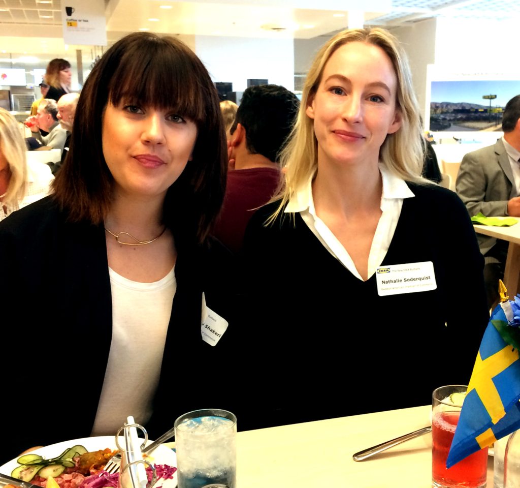 Enjoying lunch with SACC-LA:s marketing manager Paulina.