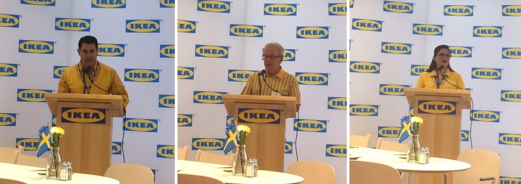 Speakers during the lunch talked about the history of IKEA in LA, the new store and what will happen with the old store.
