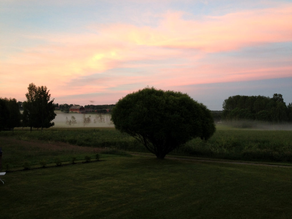Magical sunset in Hälsingland.
