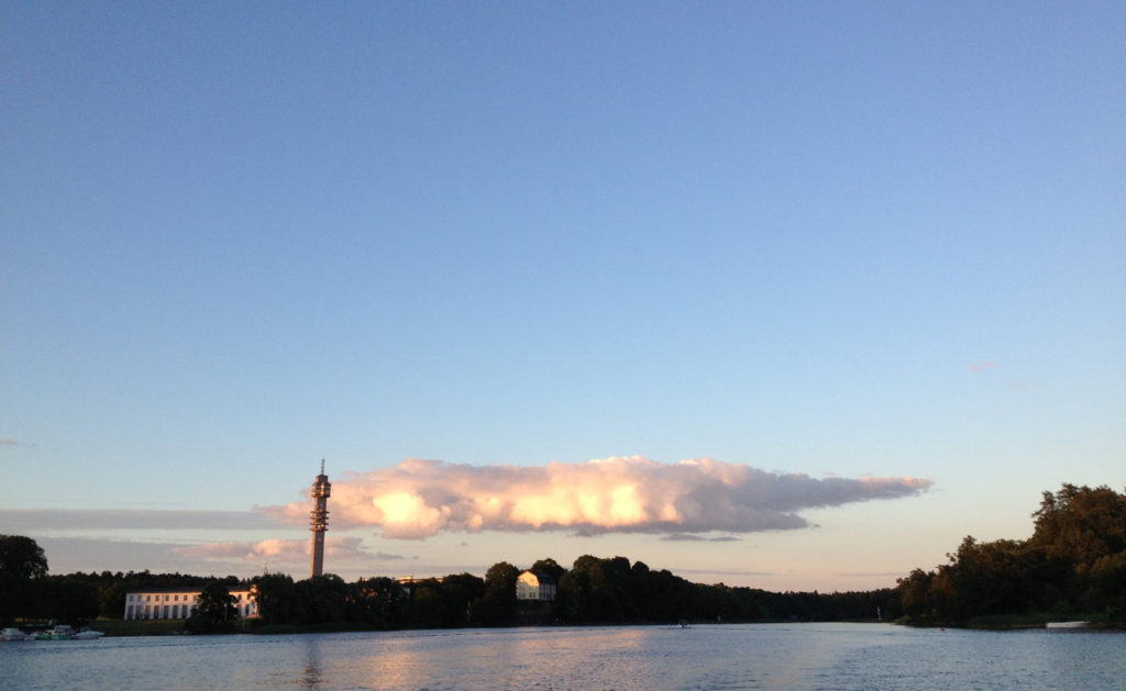 Beautiful evening in Stockholm.