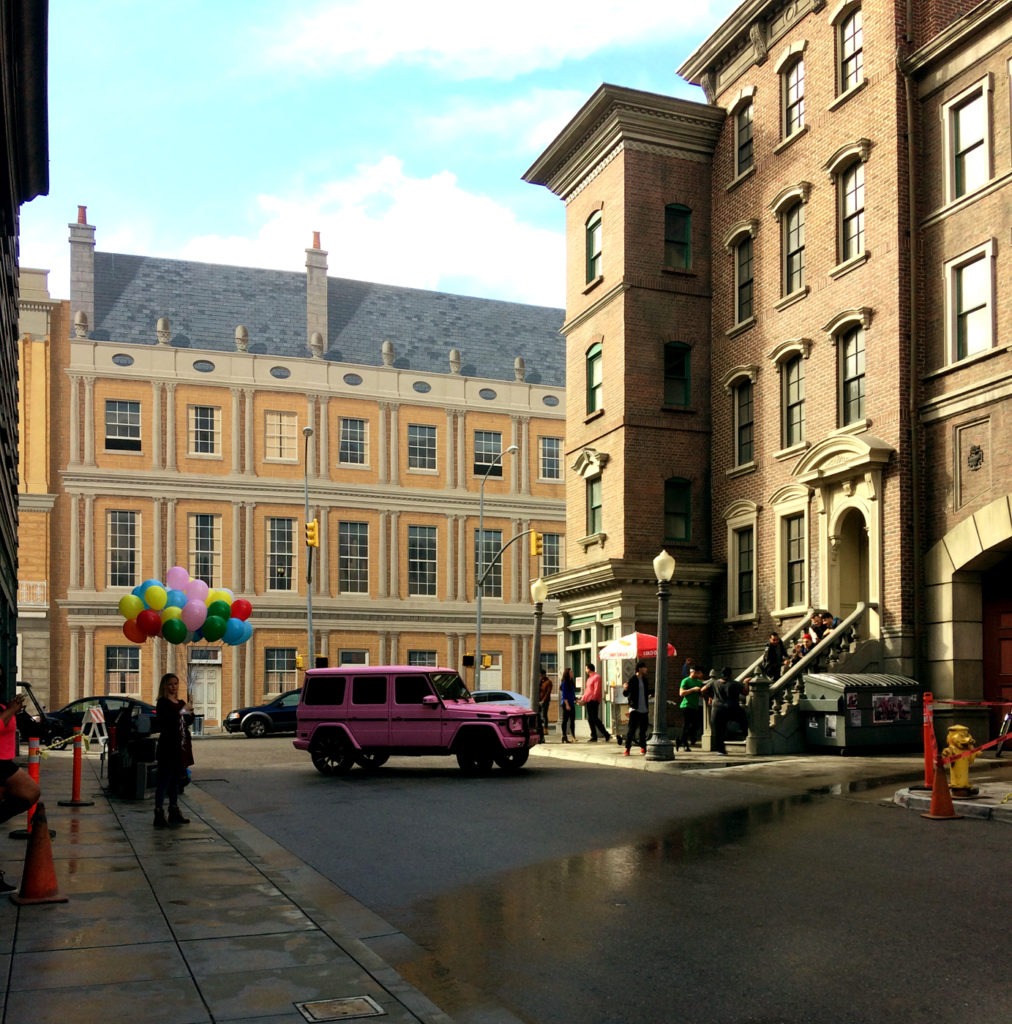 Getting ready for the first scene.