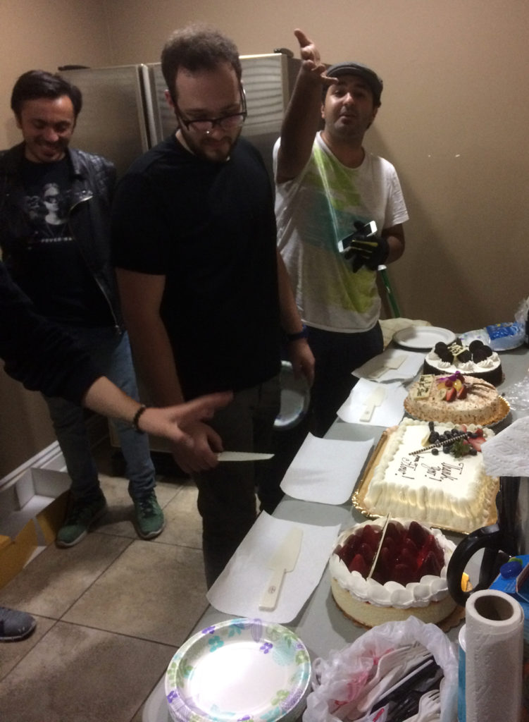 After the last scene was shot we got a surprise: wrap cakes.