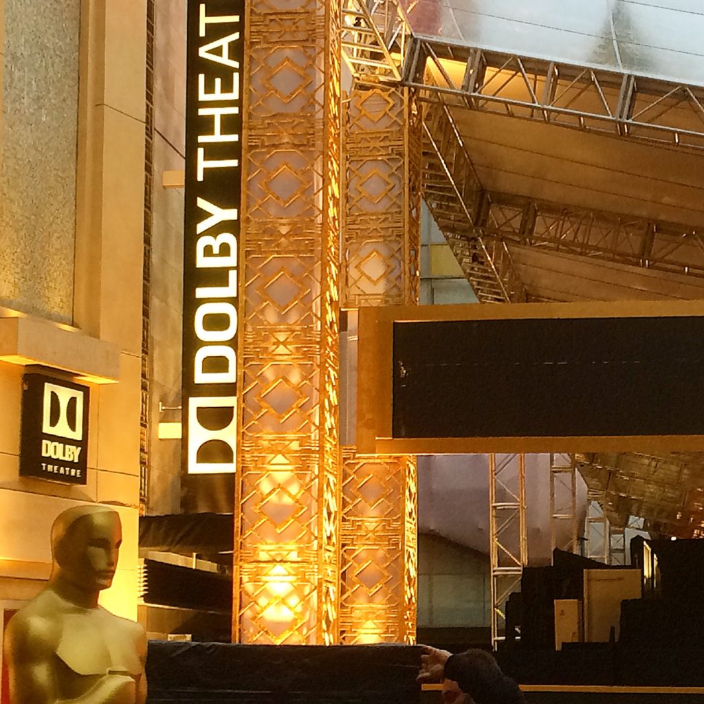 The entrance of Dolby Theatre.
