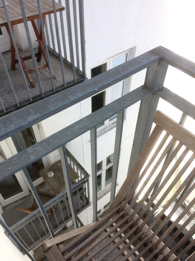 It's nice to have a balcony, and I'm normally not scared of heights, but I couldn't really relax after having looked down once.