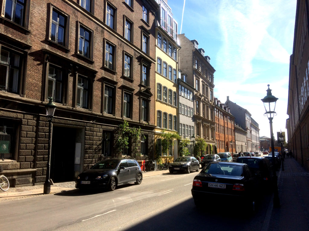 Picturesque street in Copenhagen.