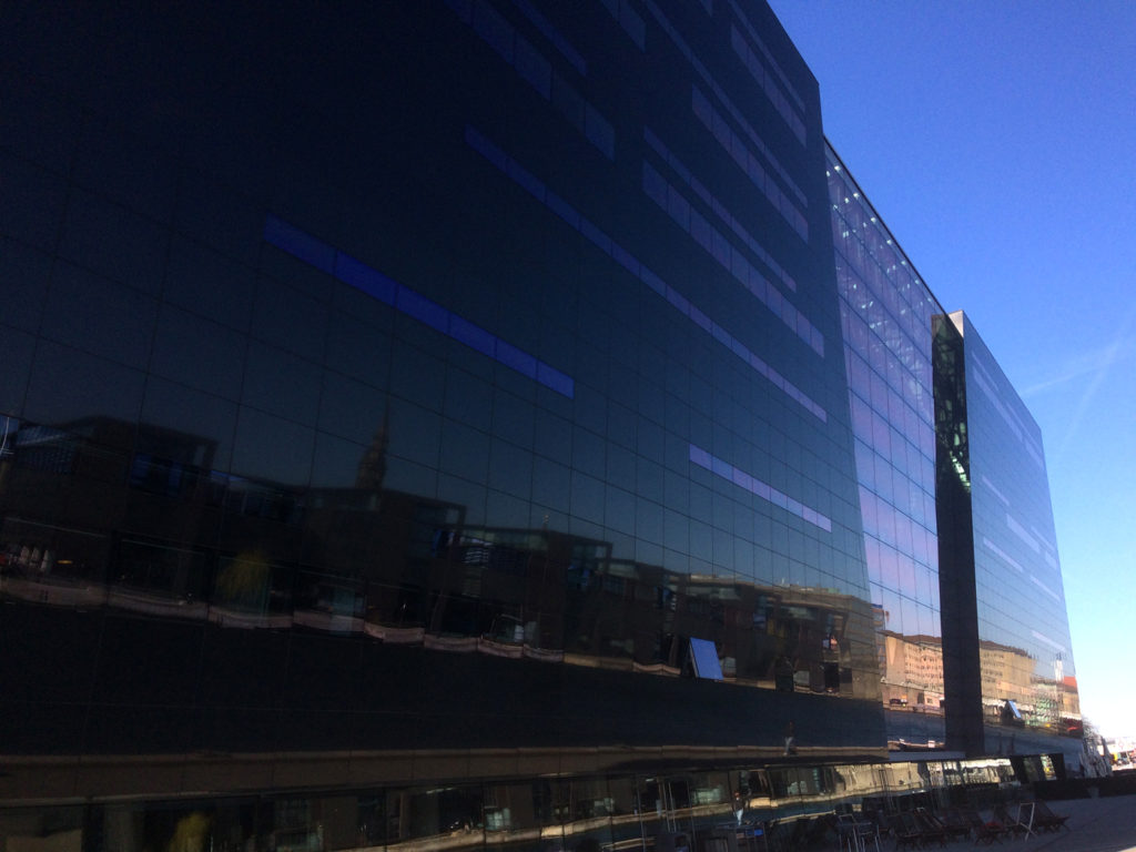 This building is called The Black Diamond and is a library.