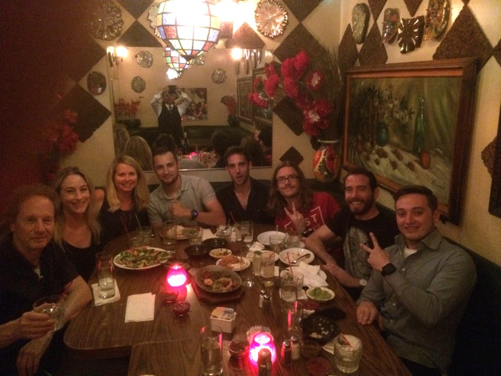 Celebrating Peter's birthday at El Coyote.